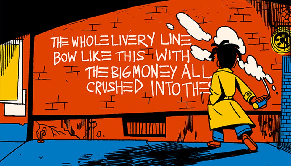 A vida e carreira de Jean-Michel Basquiat em 5 ilustrações — Foto:  Ilustração/Bernardo França