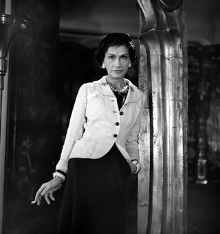 Coco Chanel French couturier. Paris 1937.