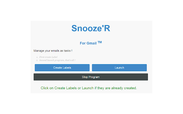 Snooze'R for Gmail™ screenshot
