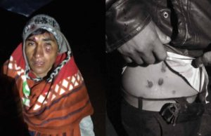 Comuneros heridos por la policía en conflicto minero en Pataz - La Libertad.  Así están las personas heridas en Alpamarca.   Fuente: Pataz Noticias