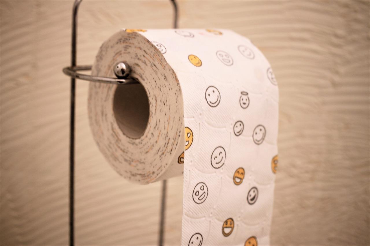 A Roll of Smiley-Faced Toilet Paper