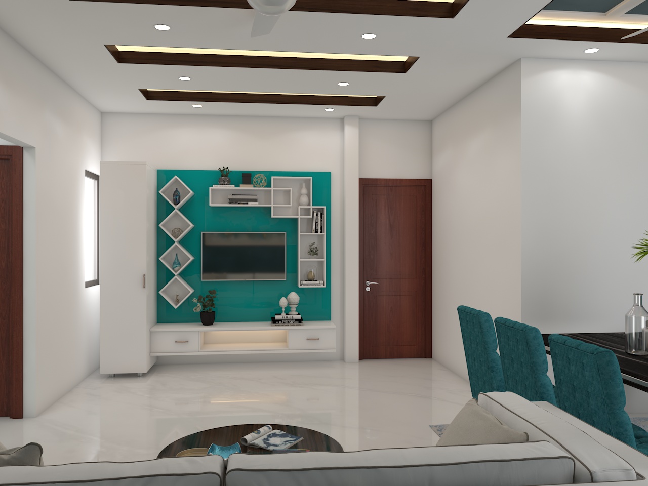 Get a consistent design for your TV Unit. Best Villa Interior Designers & Villa Construction Companies in Bangalore. Best Interior Designers in Bannergatta Road
