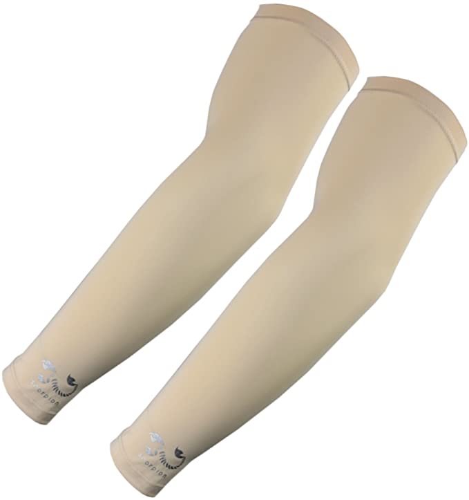 The Elixir Sports Scorpion Youth Junior Kids 1 Pair Sun Protection Arm Cooling Sleeves Cooler Basketball Shooting