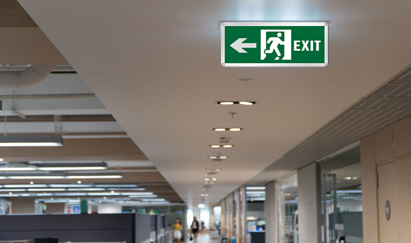 quy định về lắp đặt đèn exit