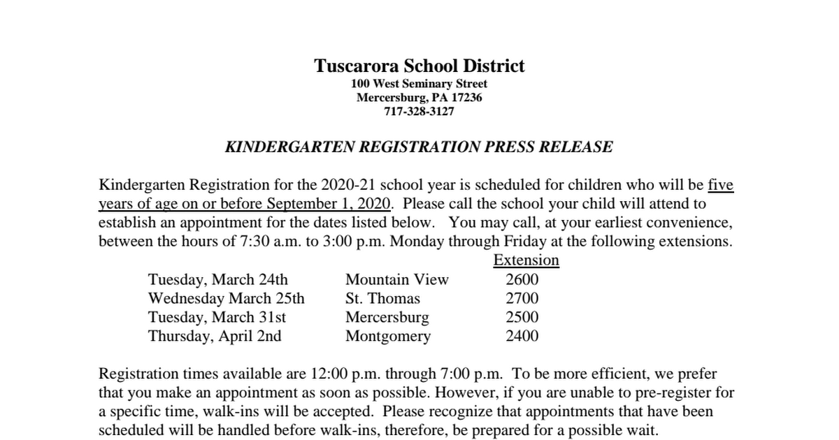 Kindergarten Registration Press Release 2019-2020 School Year.pdf