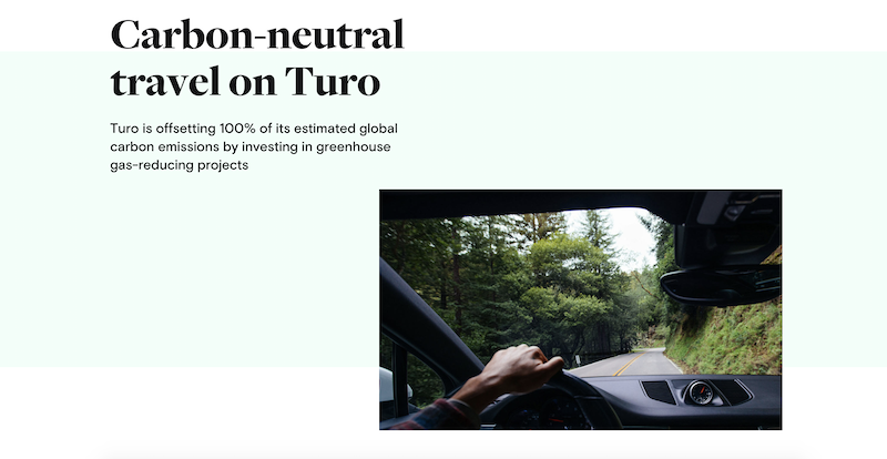 Turo carbon-neutral