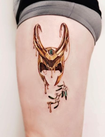 Loki Side Tattoo