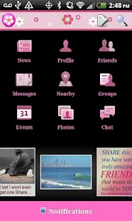 Download Black Pink Theme for Facebook apk