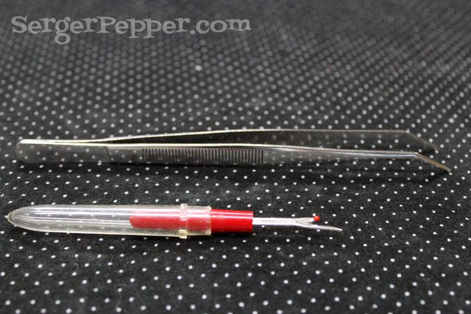 SergerPepper.com Guest Post - Sew Basic Series - Sewing Tools and Notions - TitiCrafty.com - Seam Ripper and Tweezers
