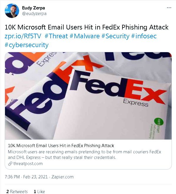 FedEx and DHL Express Phishing Attack Hits 10k Microsoft Email Users 1