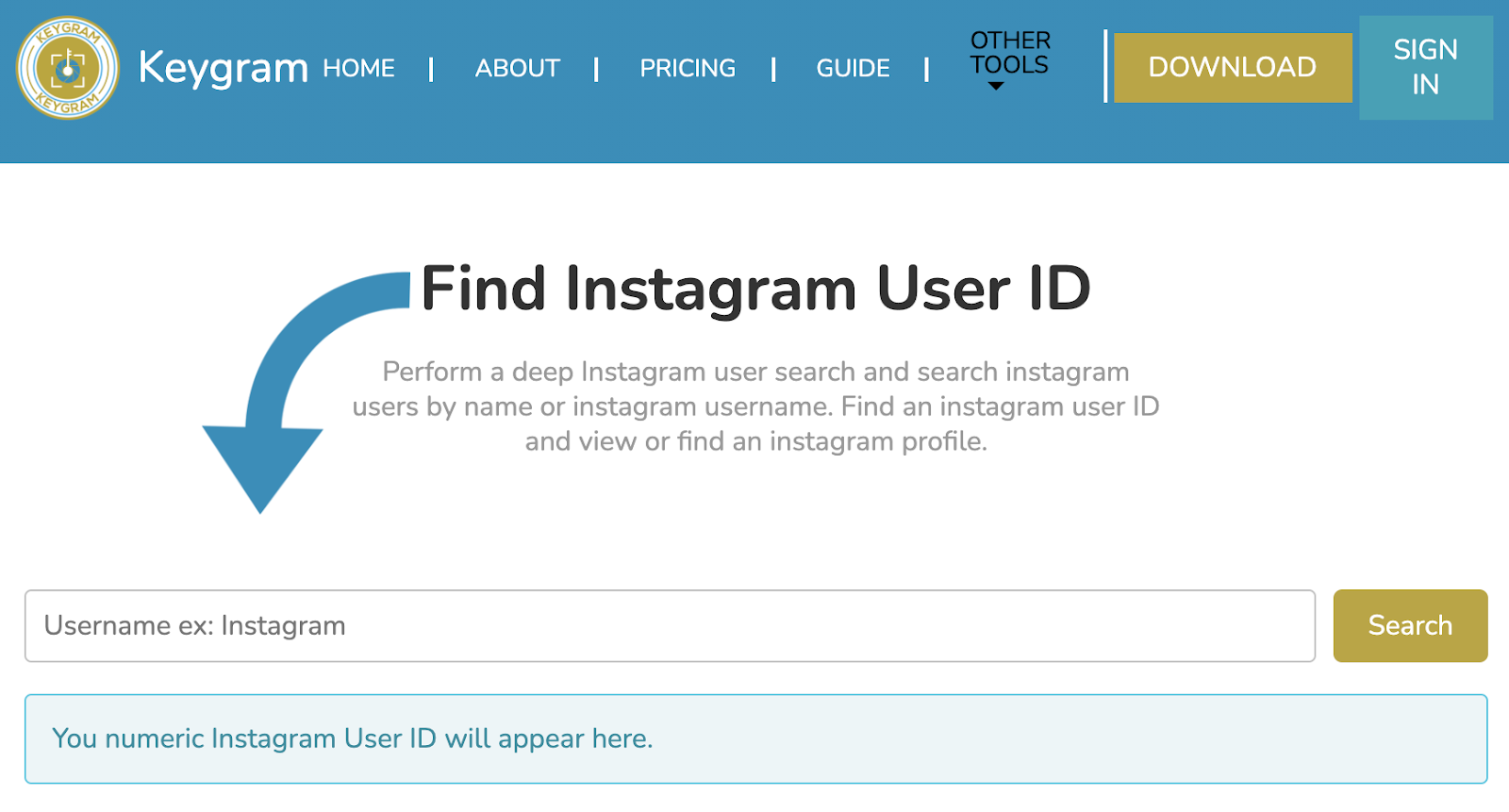 keygram instagram user search