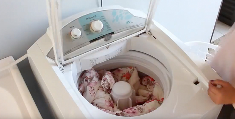 lavagem profissional de edredons: máquina de lavar