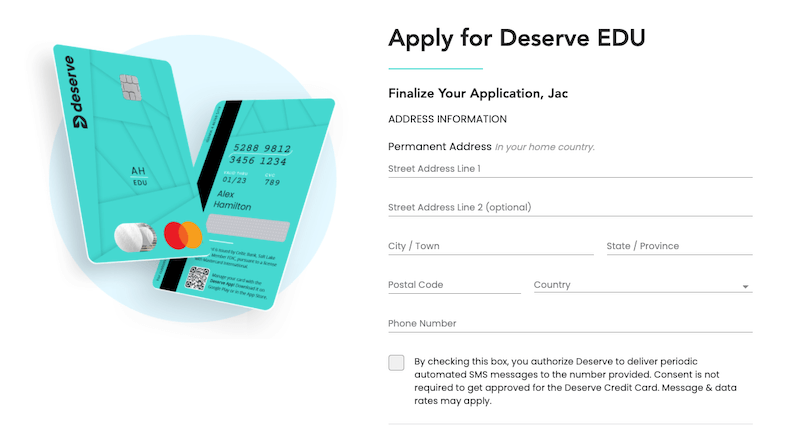 deserve edu信用卡 申請