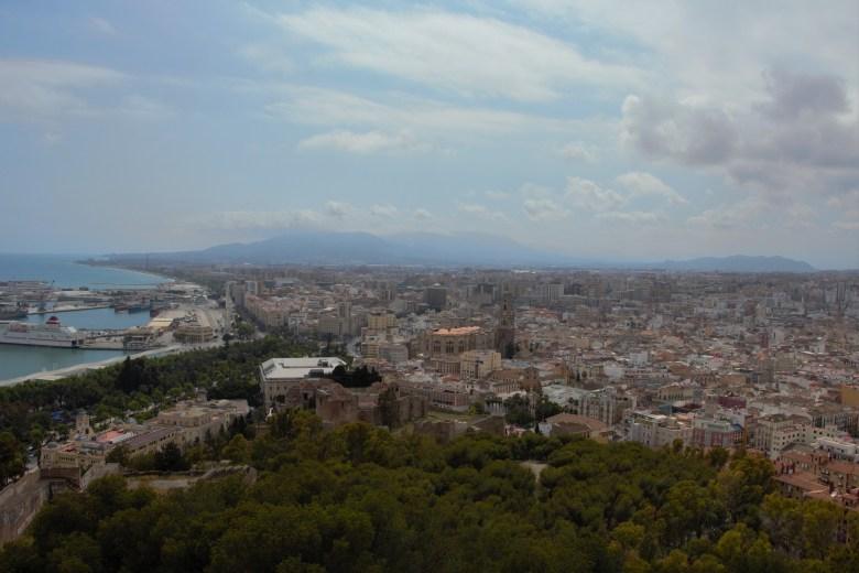 Blick von Castillo de Gibralfaro