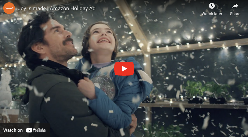 Joy is made Amazon ad.