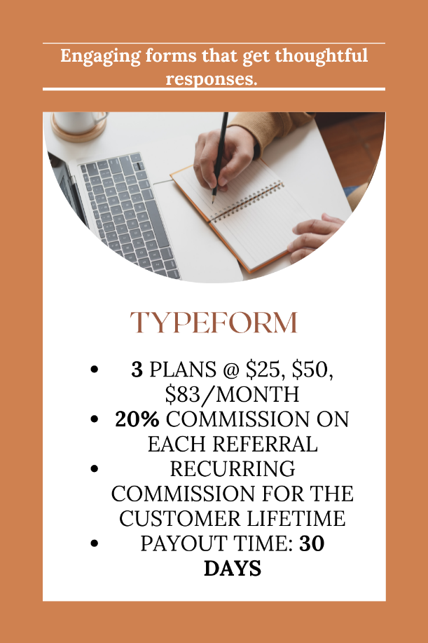 Typeform affiliate program
