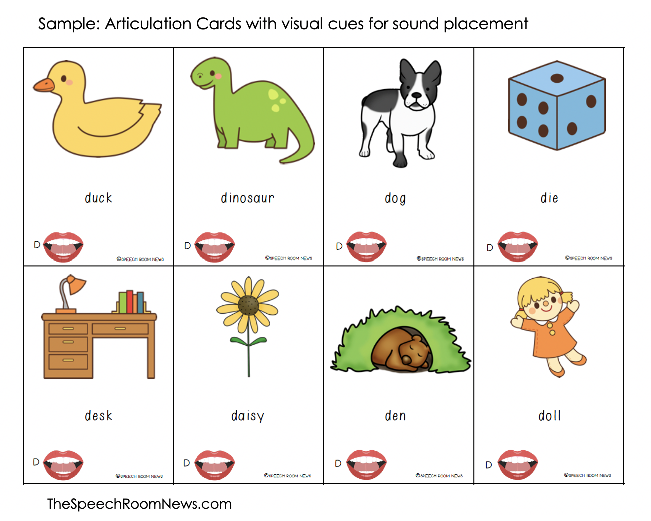 ARTICULATION MINI CARDS - FOR SPEECH THERAPY  Speech therapy, Speech  therapy materials, Speech