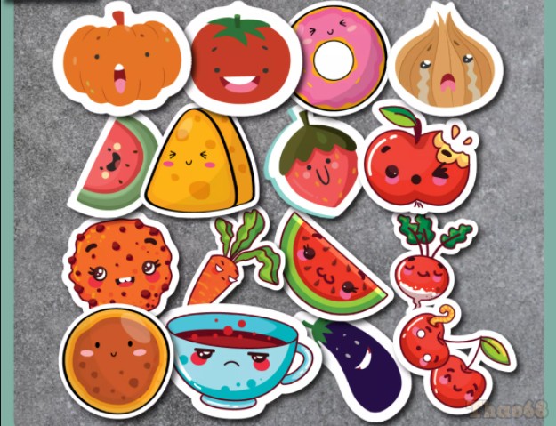 hình vẽ sticker cute