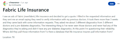 A Fabric life insurance review from someone who felt unsure about the company’s reliability. 