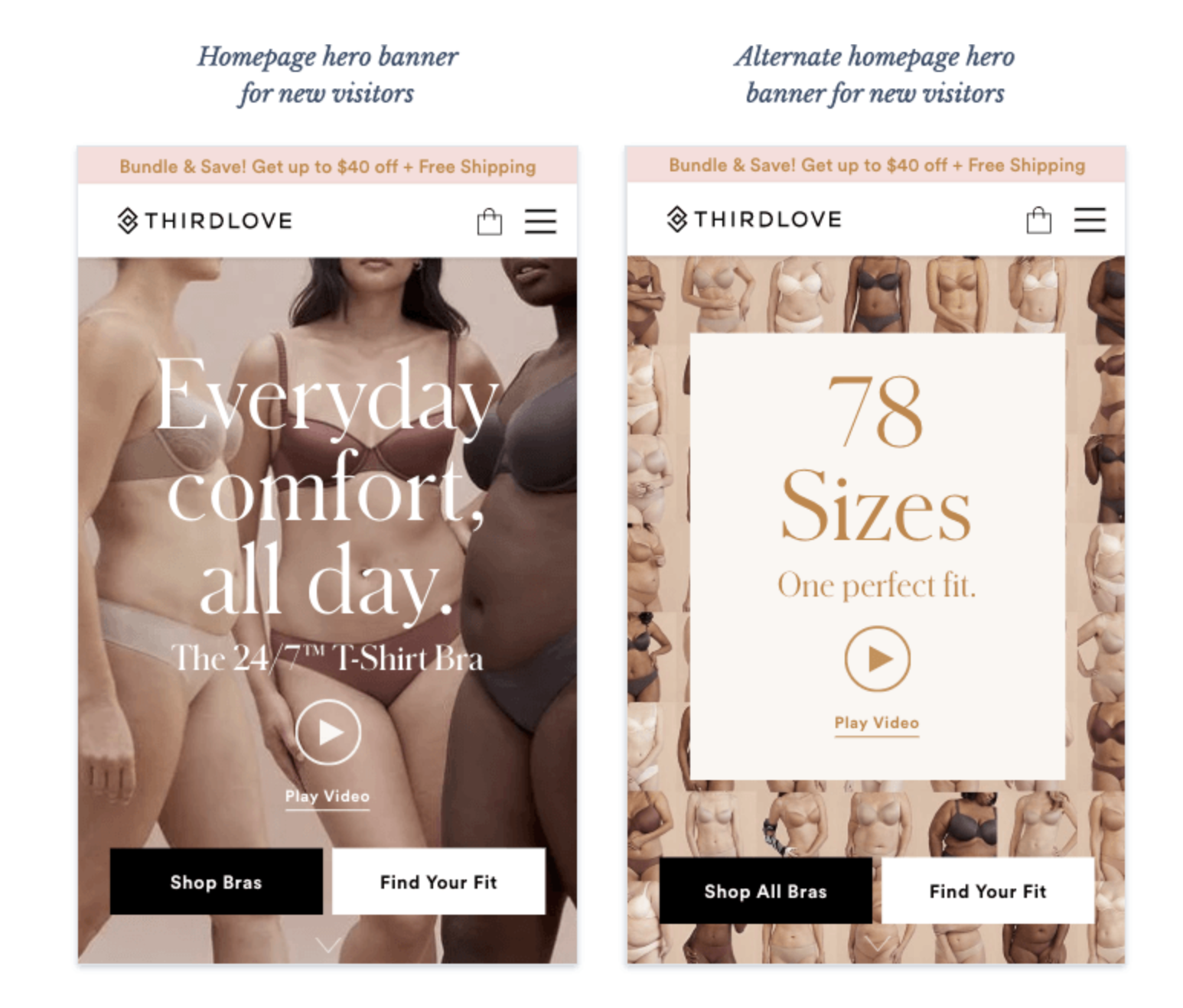 Welcome To Our Fitting Room - How To Find Bra Size With ThirdLove Fit  Finder - ThirdLove