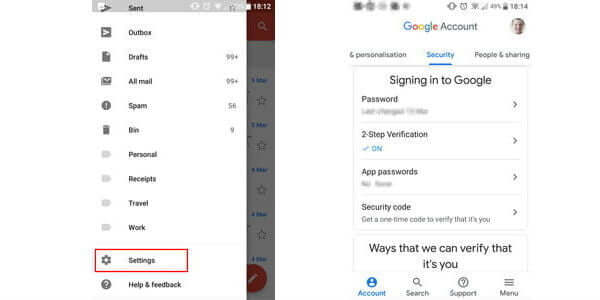 Change your Gmail password