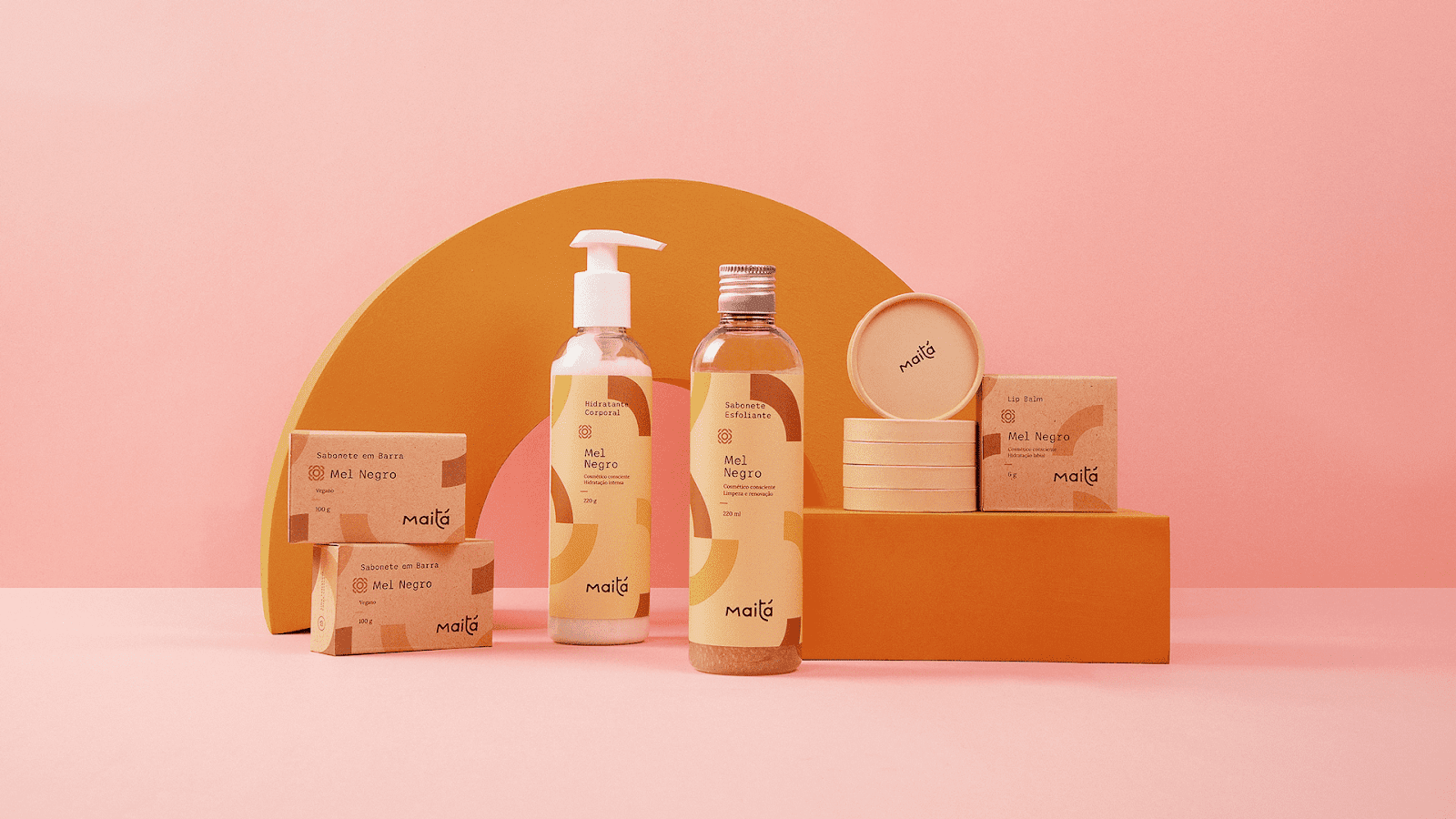 Branding and visual identity artifacts for Maita cosmetics