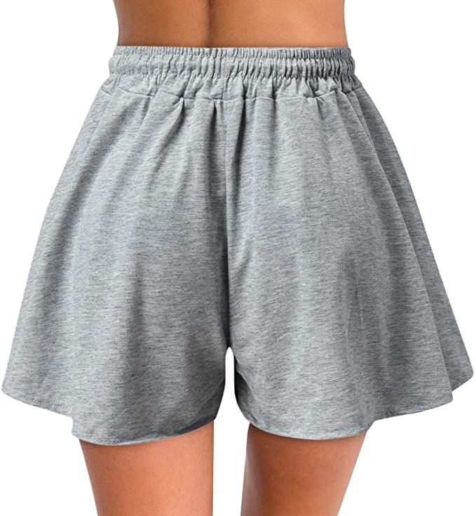 aihihe Summer Shorts for Women Casual, Plus Size Running Shorts Drawstring Short Pants Paperbag Shorts