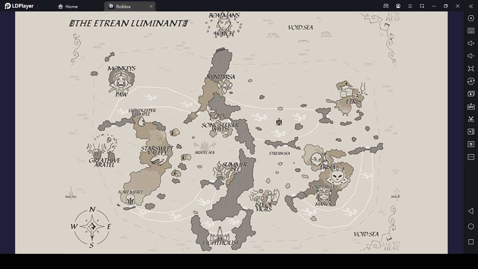 Deepwoken Map with every location marked