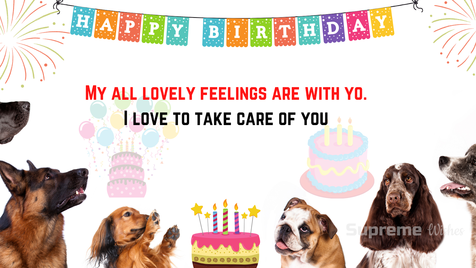 Happy Birthday Dog Excited Wishes and Messages - Supreme Wishes