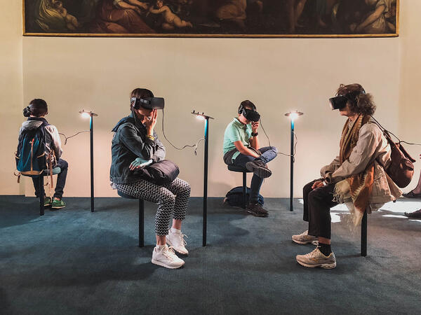 People Using Virtual Reality Technology 