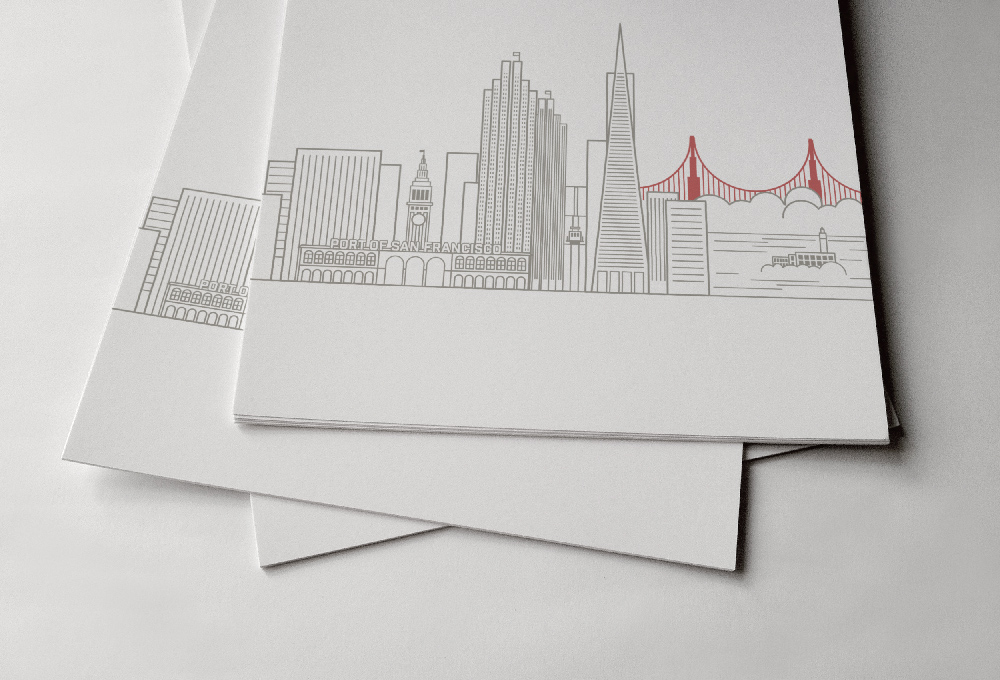San Francisco Skyline in Illustrator
