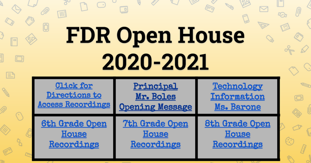 FDR Open House