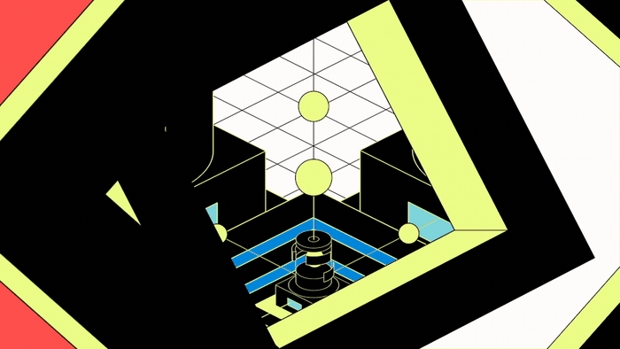 Motion design vignette part of the Mezmo brand film