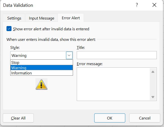 Error Alert