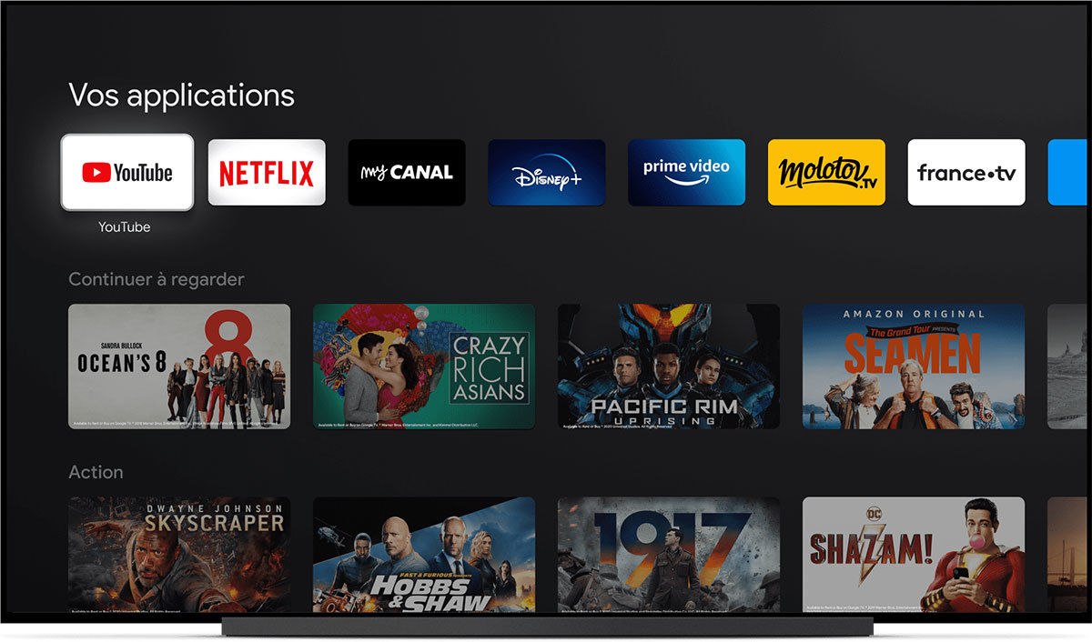 Applications in Google TV