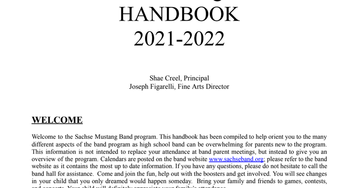 21-22 Sachse Mustang Band Handbook .docx - Google Docs.pdf