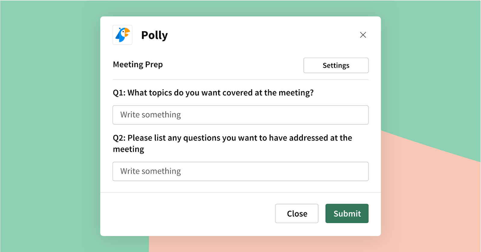 Meeting prep template