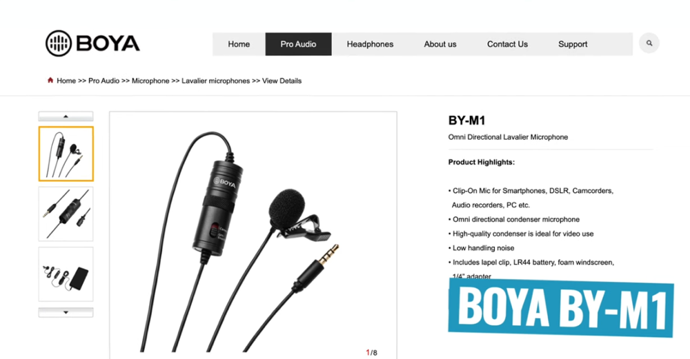 The BOYA BY-M1 is a great cheaper option that will significantly increase your audio quality