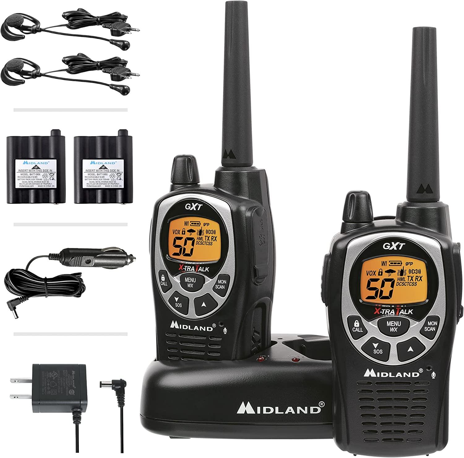 long range walkie-talkies- Midland GXT
