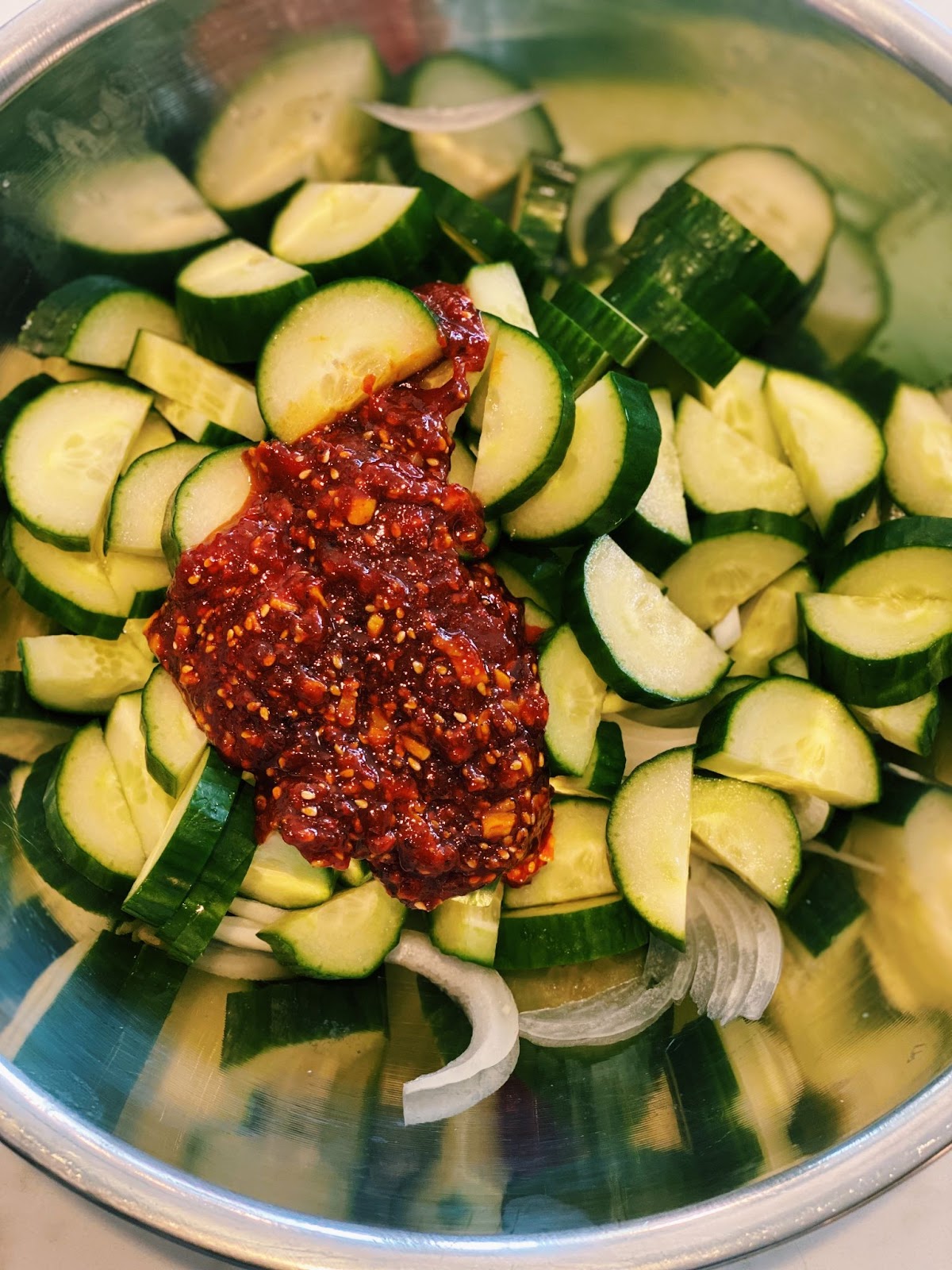 Bento Cucumber Salad, Banchan For Bentos