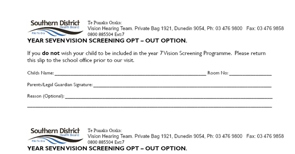 VHT 22B Year 7 OPT OUT notification Jan 18.doc