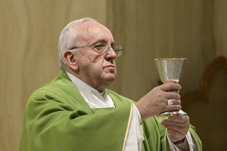 Pope Francis at Santa Marta