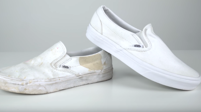 How To Clean White Vans With Oxiclean Powder - Clean Stinky Shoes