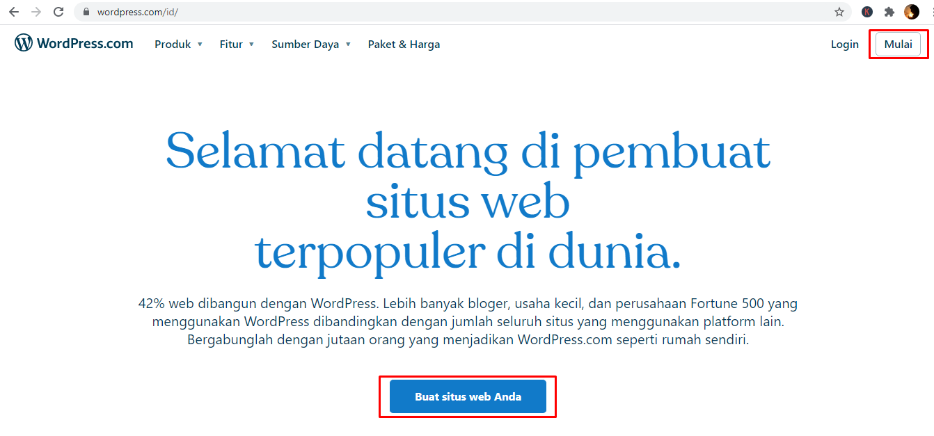 cara membuat blog dengan WordPress