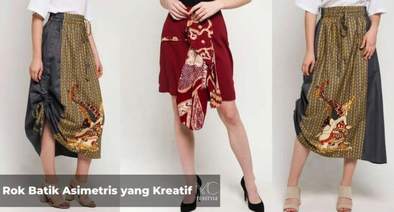 Model Rok Batik Kekinian dengan Model Asimetris