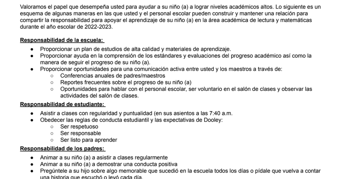 Dooley Span 22-23 school compact Spanish.pdf