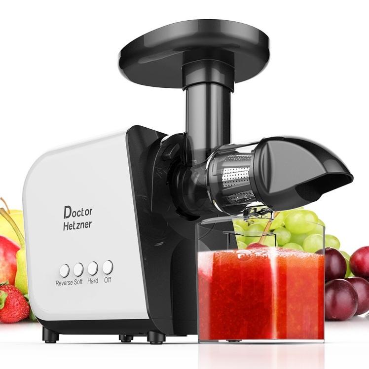 Buy Juicer, Doctor Hetzner Slow Masticating Juicer Extractor with Reverse  Function, Cold Press Juicer Machine with Quiet Motor, Juice Jug and Brush  for High Nutrient Fruit and Vegetable Juice in Cheap Price