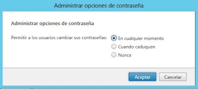 Cambio de contraseña