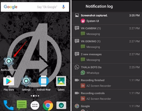 step 3-Check your notification history- 10 Android shortcuts you must know