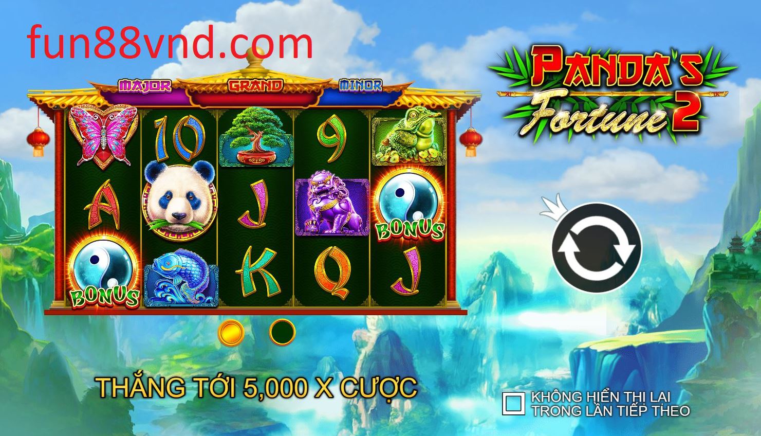 Giới thiệu và cách chơi cơ bản Vận May Panda 2 tại Fun88